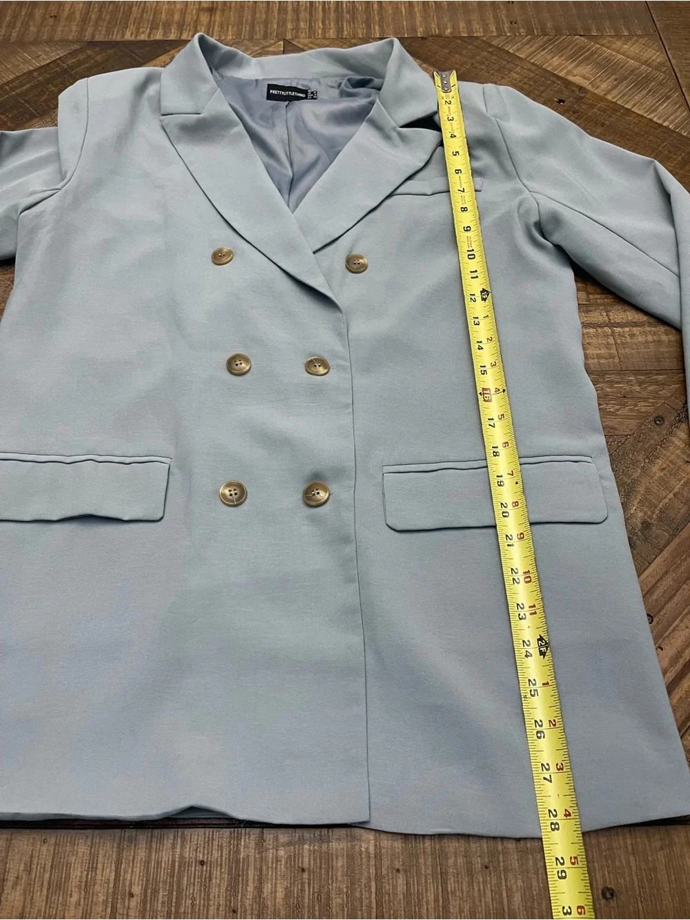 PLT Dusty Blue 2-Piece Tailored Pantsuit Matching Set